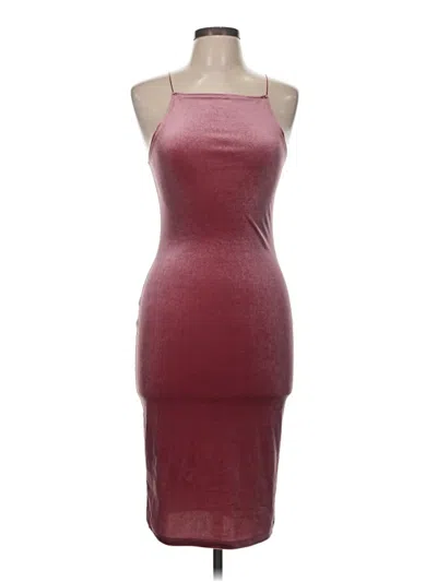 Pre-owned Forever 21 Cocktail Dress In Burgundy