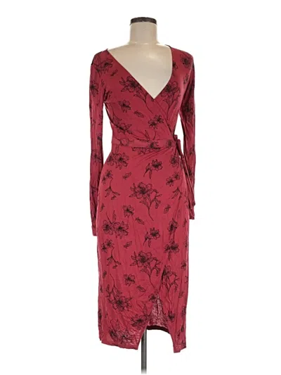 Pre-owned Forever 21 Cocktail Dress In Burgundy