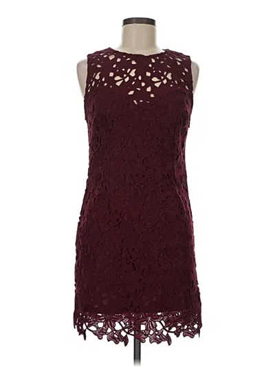 Pre-owned Forever 21 Cocktail Dress In Burgundy