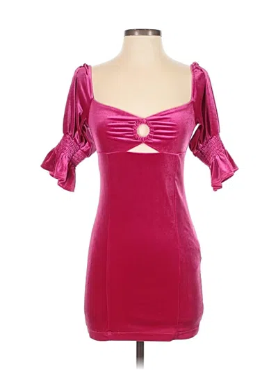 Pre-owned Forever 21 Cocktail Dress In Burgundy