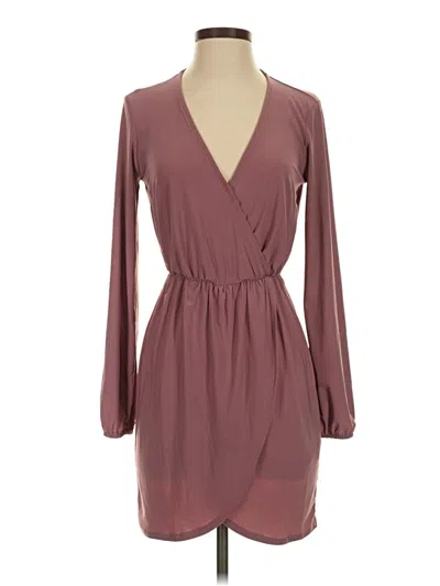 Pre-owned Forever 21 Cocktail Dress In Burgundy