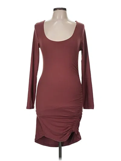 Pre-owned Forever 21 Cocktail Dress In Burgundy
