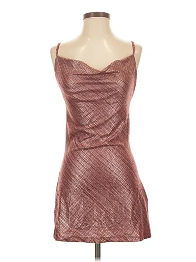 Pre-owned Forever 21 Cocktail Dress In Burgundy
