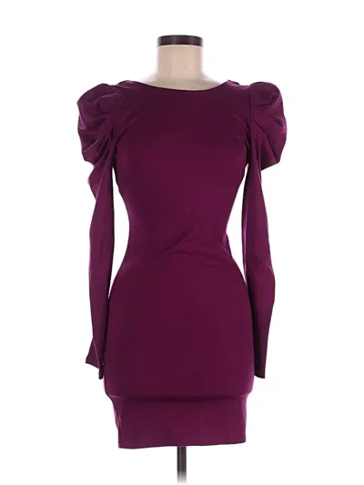 Pre-owned Forever 21 Cocktail Dress In Burgundy
