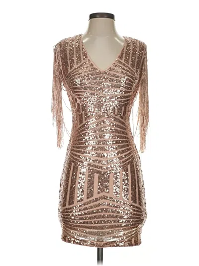 Pre-owned Forever 21 Cocktail Dress In Gold