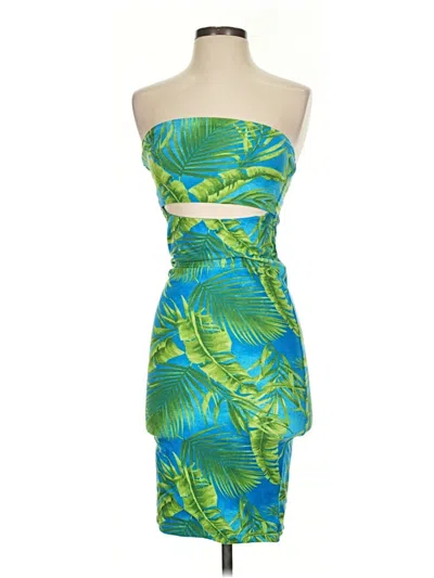 Pre-owned Forever 21 Cocktail Dress In Green