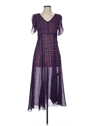 Pre-owned Forever 21 Cocktail Dress In Purple