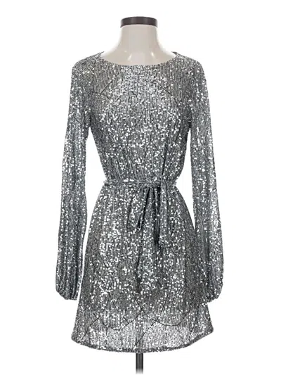 Pre-owned Forever 21 Cocktail Dress In Silver