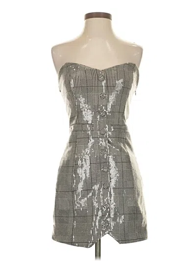 Pre-owned Forever 21 Cocktail Dress In Silver