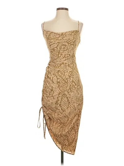 Pre-owned Forever 21 Cocktail Dress In Tan