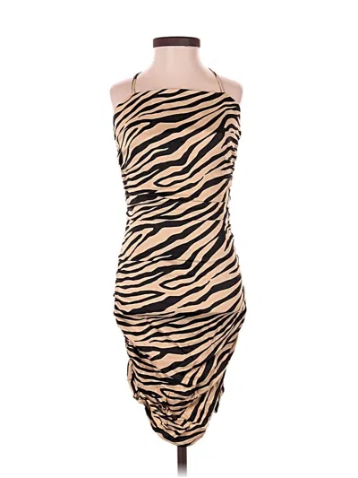 Pre-owned Forever 21 Cocktail Dress In Tan