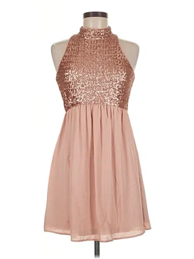 Pre-owned Forever 21 Cocktail Dress In Tan