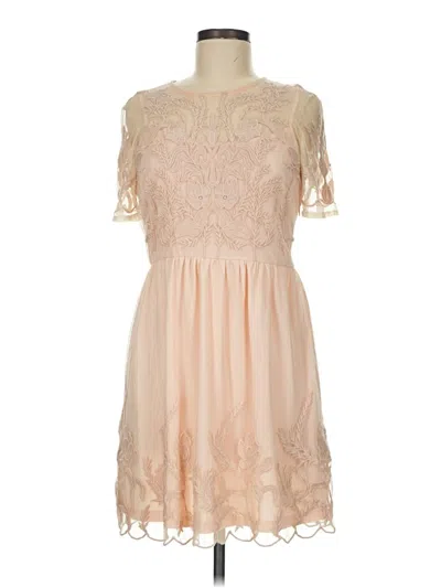 Pre-owned Forever 21 Cocktail Dress In Tan