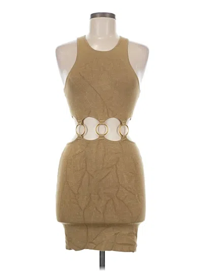 Pre-owned Forever 21 Cocktail Dress In Tan