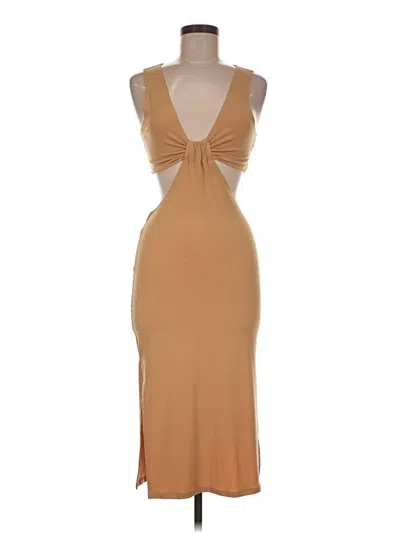 Pre-owned Forever 21 Cocktail Dress In Tan