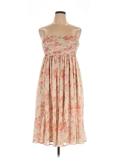 Pre-owned Forever 21 Cocktail Dress In Tan