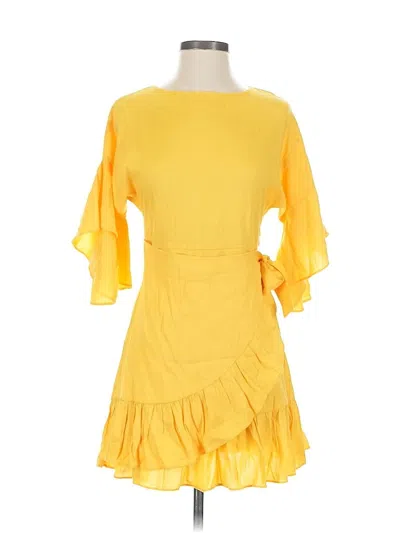 Pre-owned Forever 21 Cocktail Dress In Yellow