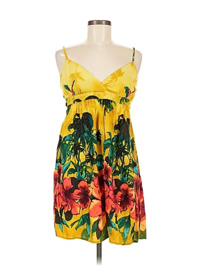 Pre-owned Forever 21 Cocktail Dress In Yellow