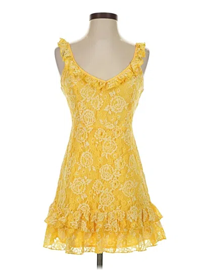 Pre-owned Forever 21 Cocktail Dress In Yellow
