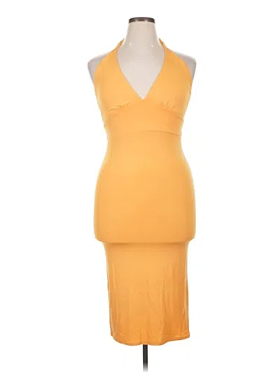 Pre-owned Forever 21 Cocktail Dress In Yellow