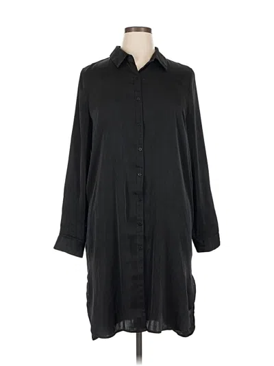 Pre-owned Forever 21 Contemporary 3/4 Sleeve Blouse In Black