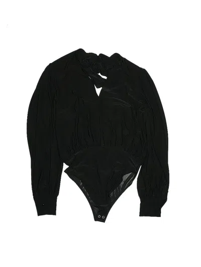 Pre-owned Forever 21 Contemporary Bodysuit In Black
