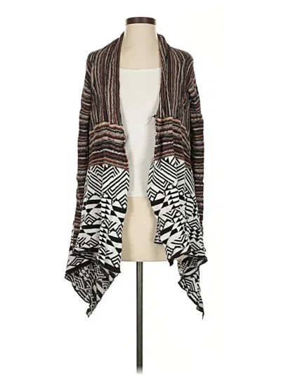 Pre-owned Forever 21 Contemporary Cardigan Sweater In Brown