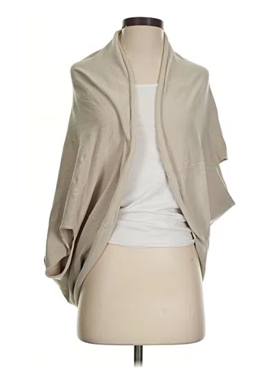 Pre-owned Forever 21 Contemporary Cardigan Sweater In Tan