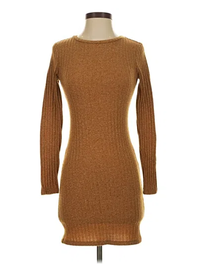 Pre-owned Forever 21 Contemporary Casual Dress In Brown