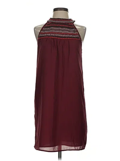 Pre-owned Forever 21 Contemporary Casual Dress In Burgundy
