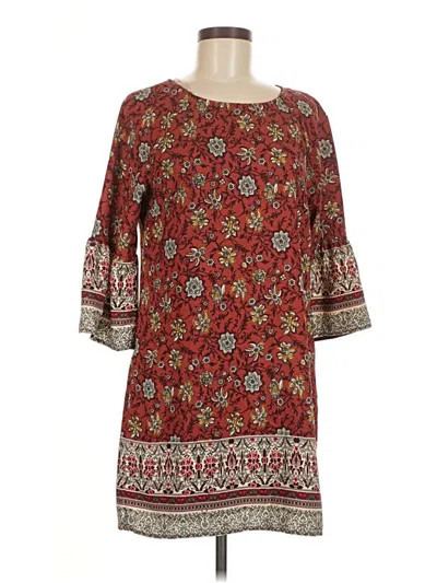 Pre-owned Forever 21 Contemporary Casual Dress In Burgundy