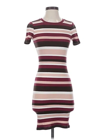 Pre-owned Forever 21 Contemporary Casual Dress In Burgundy