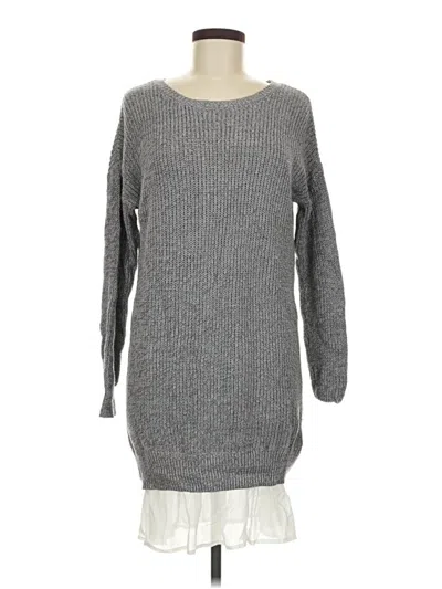 Pre-owned Forever 21 Contemporary Casual Dress In Gray