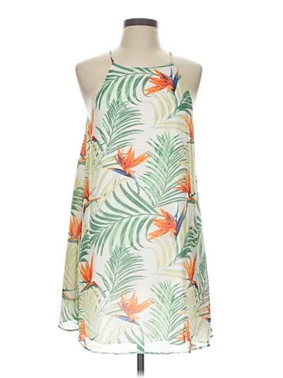 Pre-owned Forever 21 Contemporary Casual Dress In Green