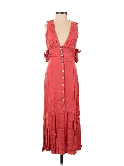 Pre-owned Forever 21 Contemporary Casual Dress In Red