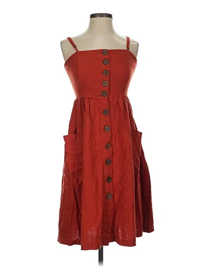 Pre-owned Forever 21 Contemporary Casual Dress In Red