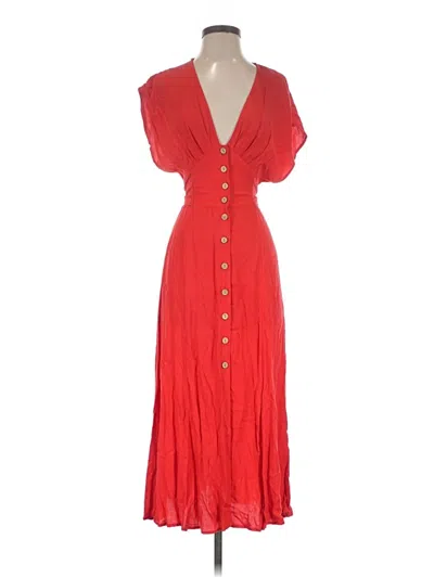 Pre-owned Forever 21 Contemporary Casual Dress In Red