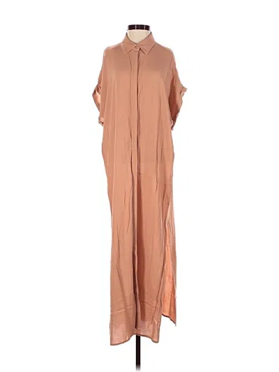 Pre-owned Forever 21 Contemporary Casual Dress In Tan