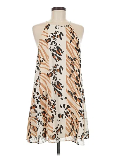 Pre-owned Forever 21 Contemporary Casual Dress In Tan