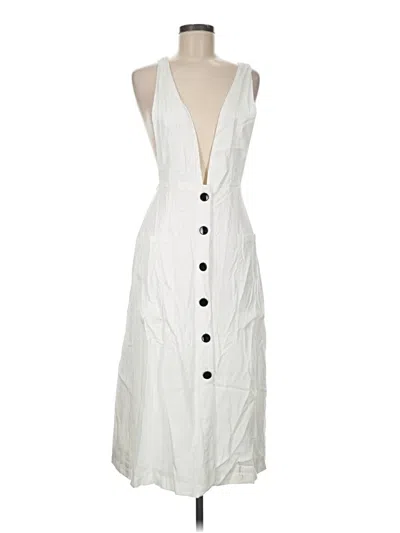 Pre-owned Forever 21 Contemporary Casual Dress In White