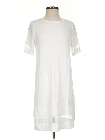 Pre-owned Forever 21 Contemporary Casual Dress In White