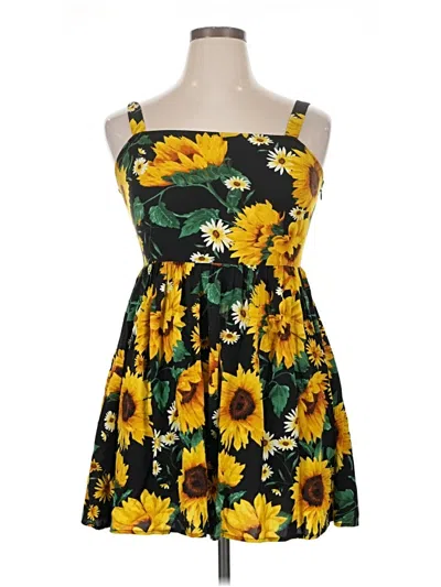 Pre-owned Forever 21 Contemporary Casual Dress In Yellow