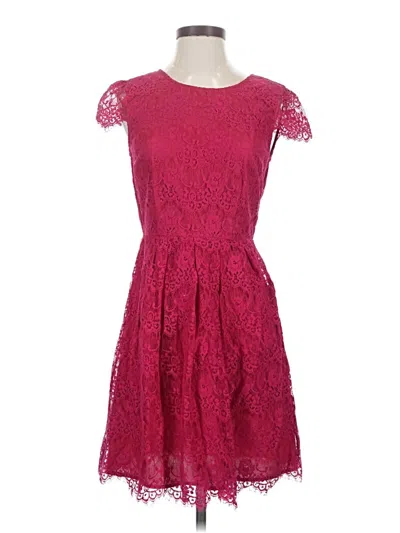 Pre-owned Forever 21 Contemporary Cocktail Dress In Burgundy