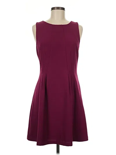 Pre-owned Forever 21 Contemporary Cocktail Dress In Burgundy