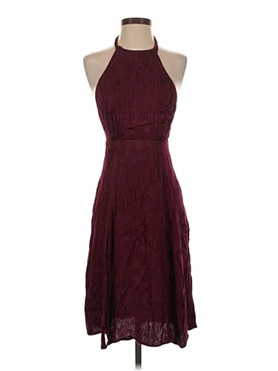 Pre-owned Forever 21 Contemporary Cocktail Dress In Burgundy