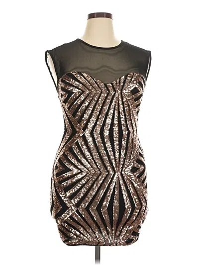 Pre-owned Forever 21 Contemporary Cocktail Dress In Gold