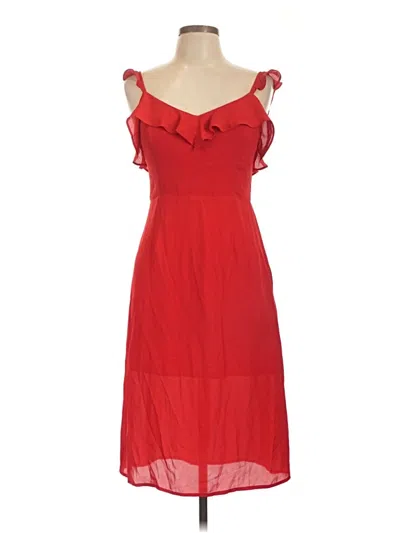 Pre-owned Forever 21 Contemporary Cocktail Dress In Red