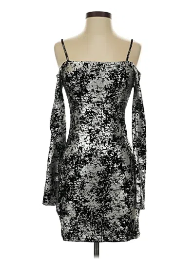 Pre-owned Forever 21 Contemporary Cocktail Dress In Silver