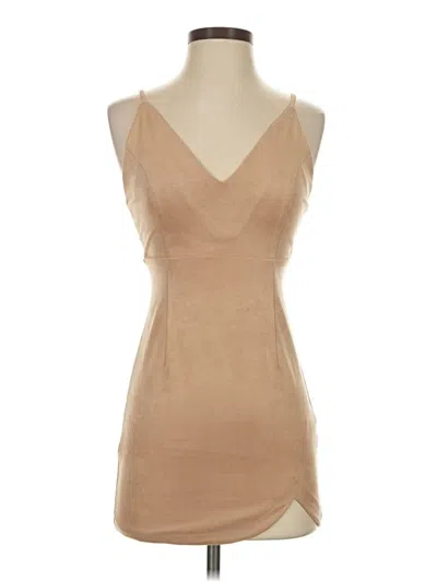 Pre-owned Forever 21 Contemporary Cocktail Dress In Tan
