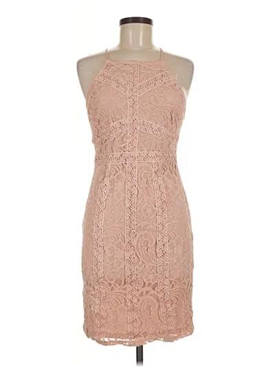 Pre-owned Forever 21 Contemporary Cocktail Dress In Tan